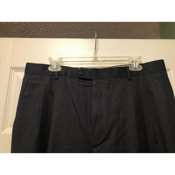 Zanella for Nordstrom men´s charcoal pleated 100%wool...